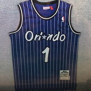 😍Tracy McGrady Blue Stitched Jersey😚